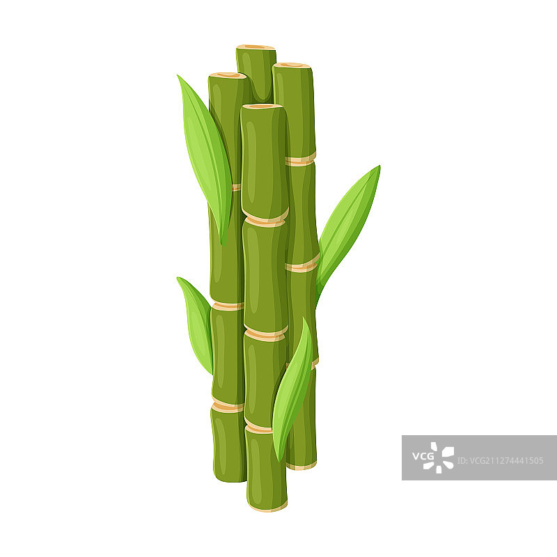甘蔗茎卡通图标图片素材