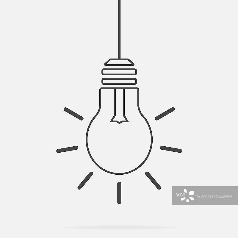 悬挂式灯泡燃烧图标图片素材