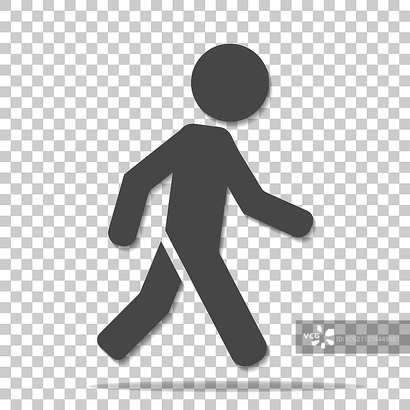 行人走路图标图片素材