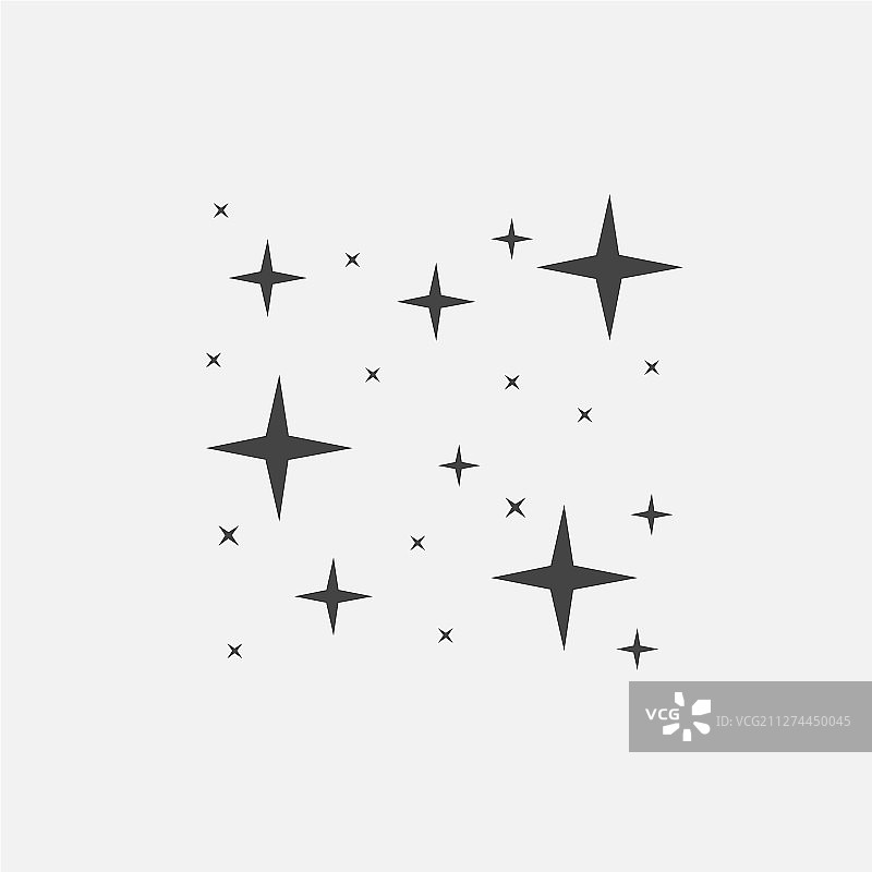 星星星空闪耀纯洁图标图片素材