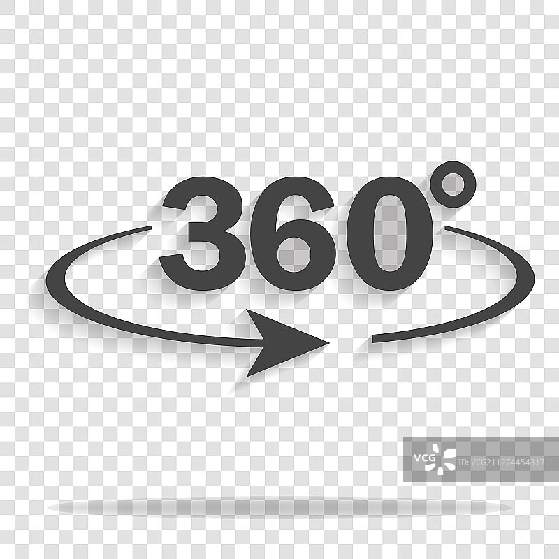 360度旋转标志图标带阴影图片素材