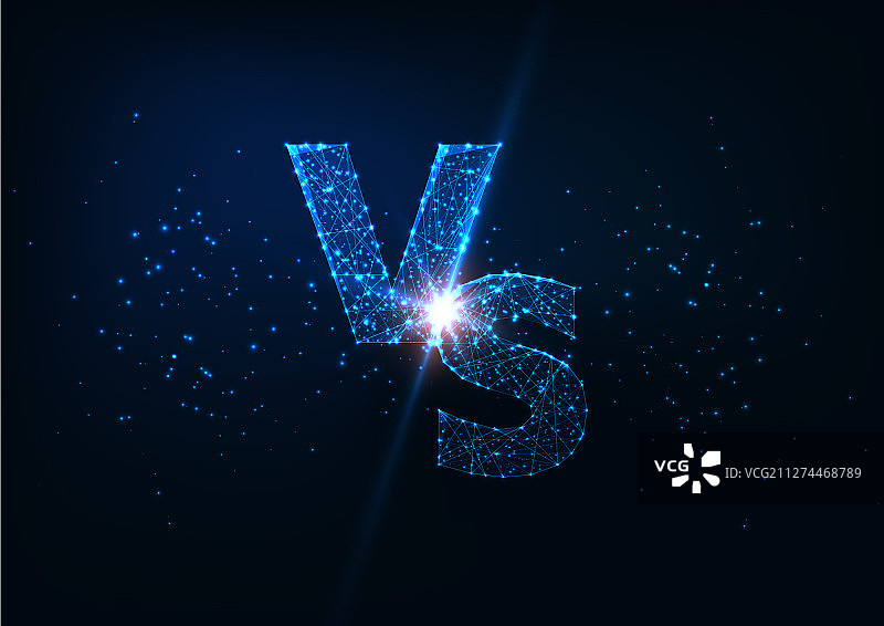 未来感发光低多边形竞赛概念图片素材