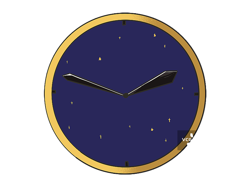 元素：深夜的钟表图片素材