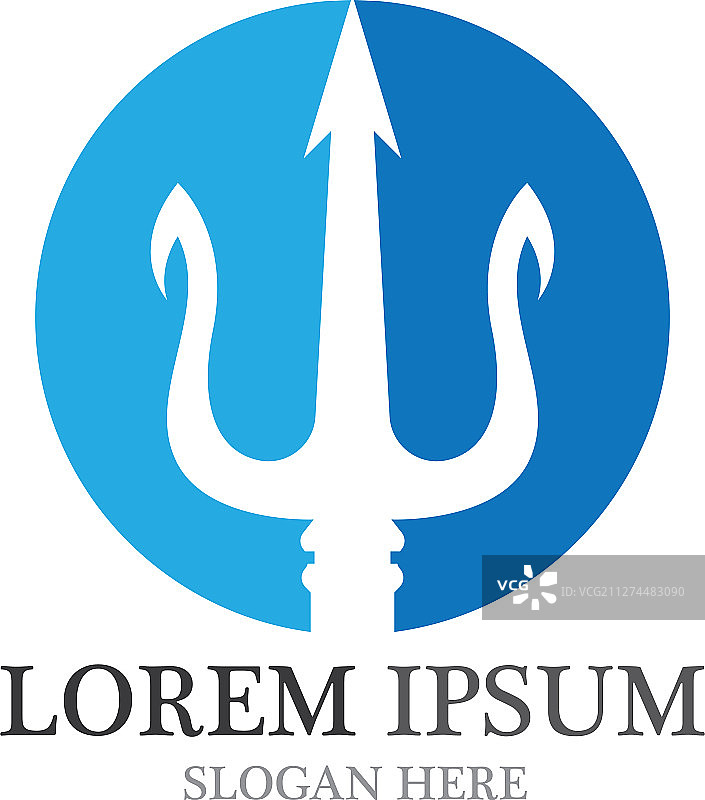 魔法三叉戟logo模板图标图片素材