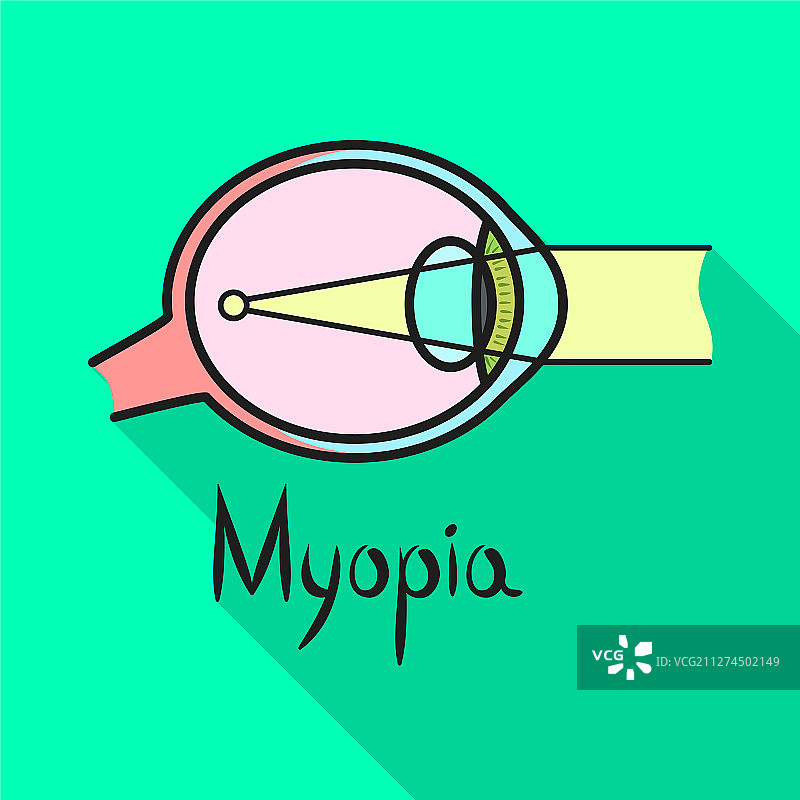 近视与视力不良网络标志图片素材