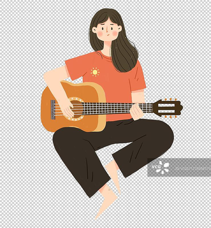 一个人的音乐图片素材