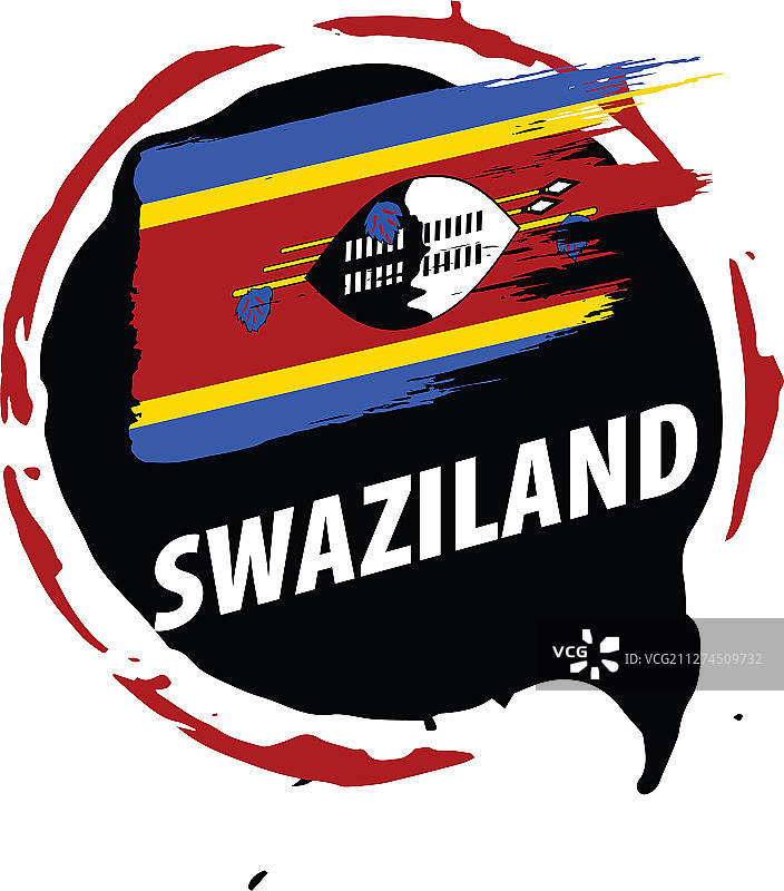 斯威士兰国旗上有白色图片素材