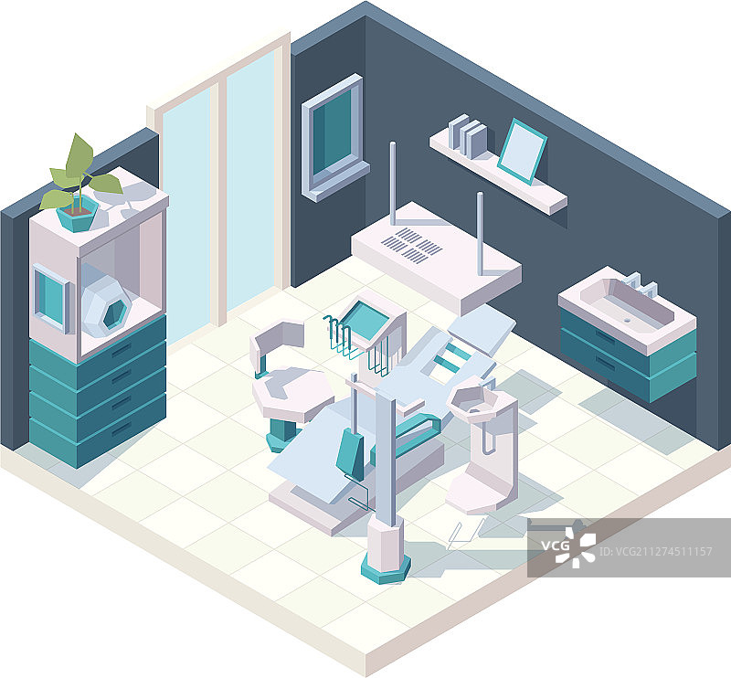 牙科诊所内部场景图片素材