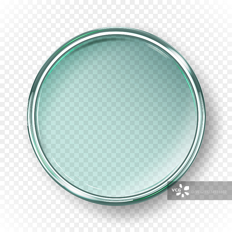 透明背景上的空培养皿图片素材