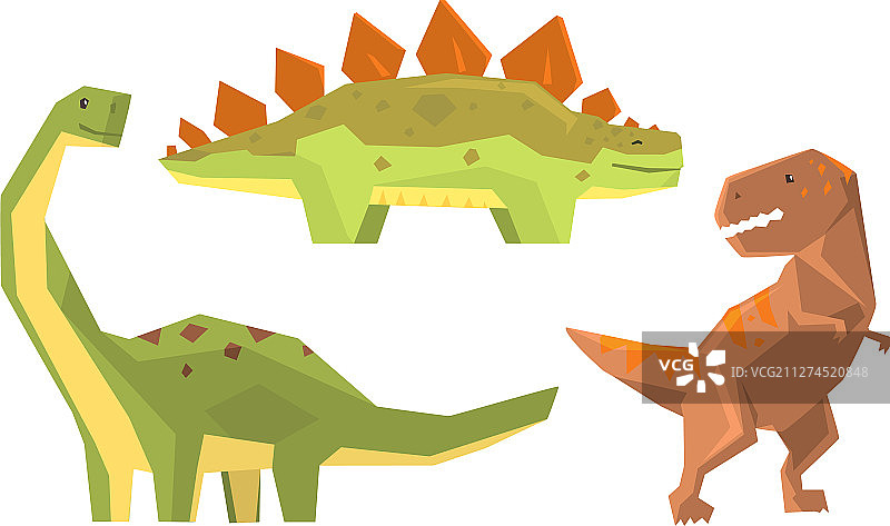 不同类型恐龙图案图片素材