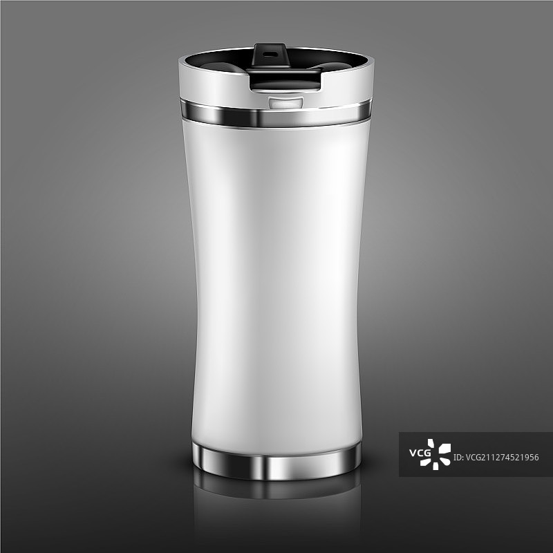 黑色保温杯模型图片素材