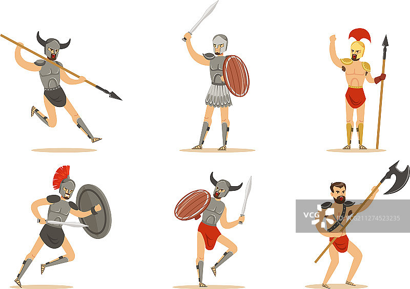 盔甲罗马古代战士角色图片素材