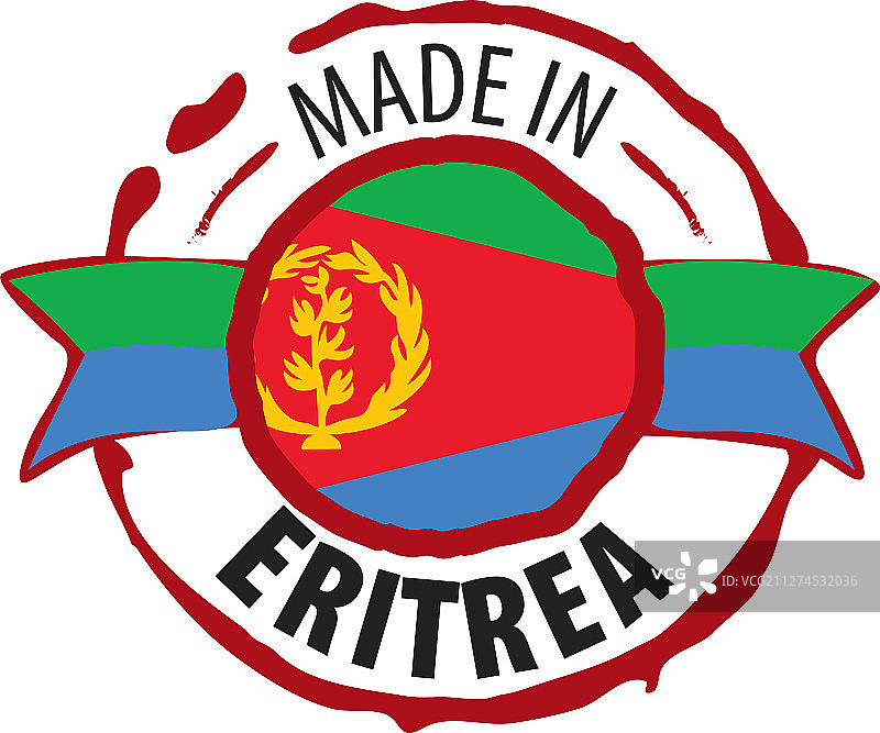 白色的厄立特里亚国旗图片素材