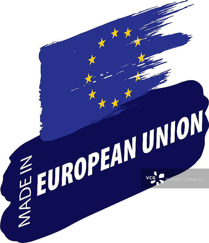 欧盟旗帜上图片素材