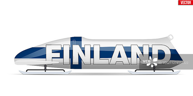 芬兰有舵雪橇运动图片素材