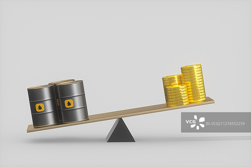 黑色石油油桶工业感背景 三维渲染图片素材