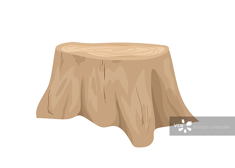 卡通树桩图片素材