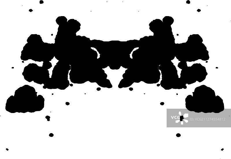 罗夏墨迹测验随机图案图片素材