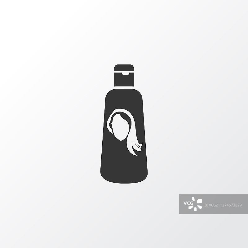 优质洗发水图标符号，分离式头发图片素材