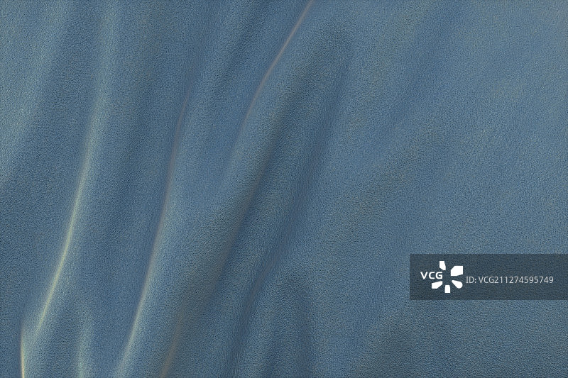 蓝色舞动的布料纹理背景 三维渲染图片素材