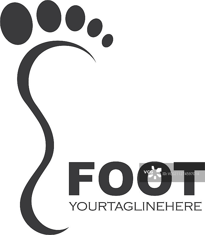 足部图案商业logo图片素材