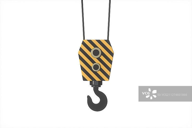 起重机机械挂钩结构 三维渲染图片素材