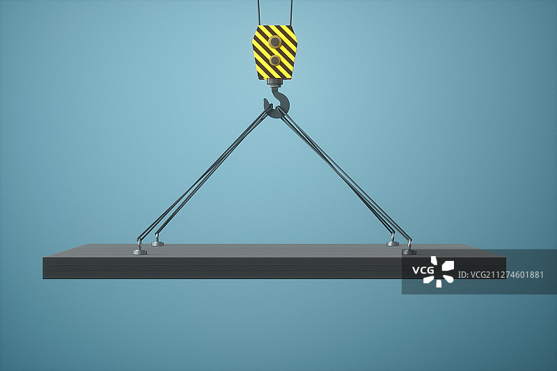 起重机机械挂钩结构 三维渲染图片素材