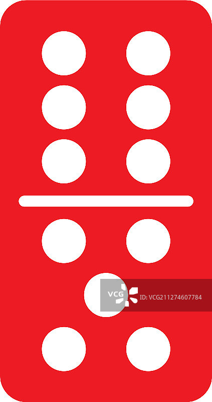 红色多米诺骨牌符号图片素材