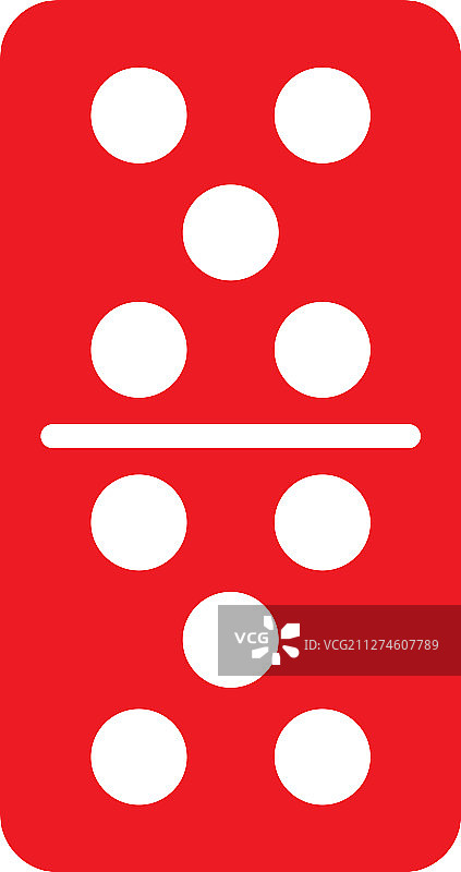 红色多米诺骨牌符号图片素材