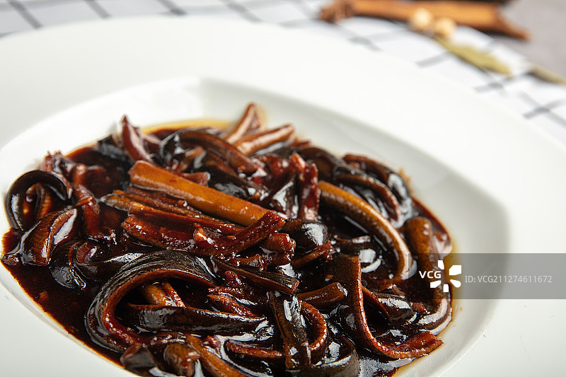 响油鳝丝图片素材