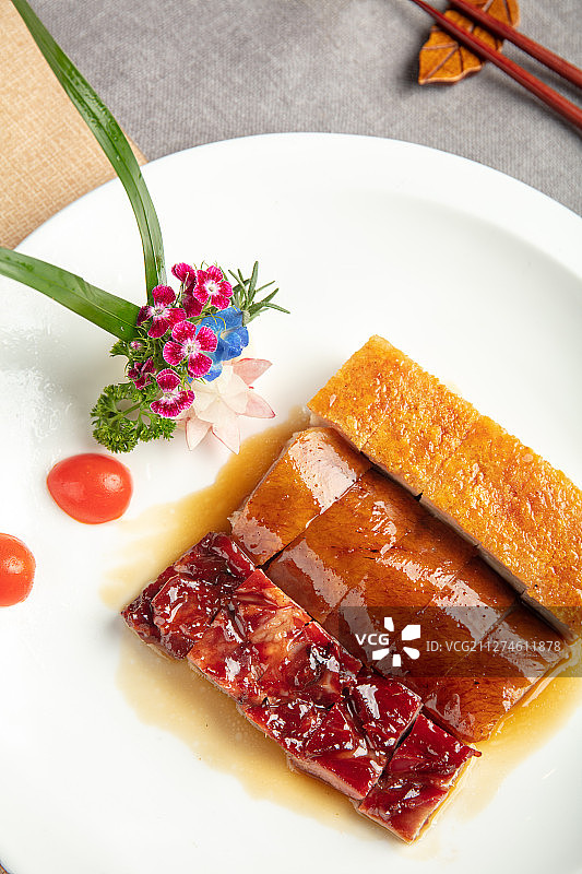 秘制叉烧排骨拼盘图片素材