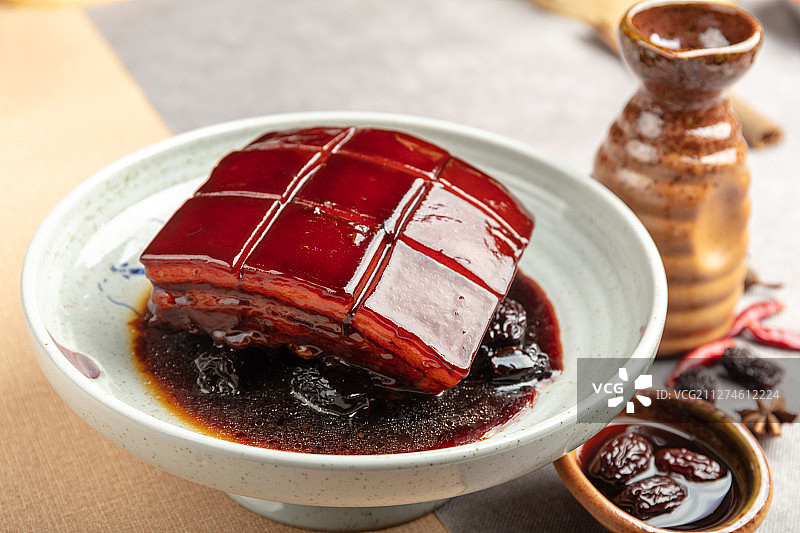 金牌红烧肉图片素材