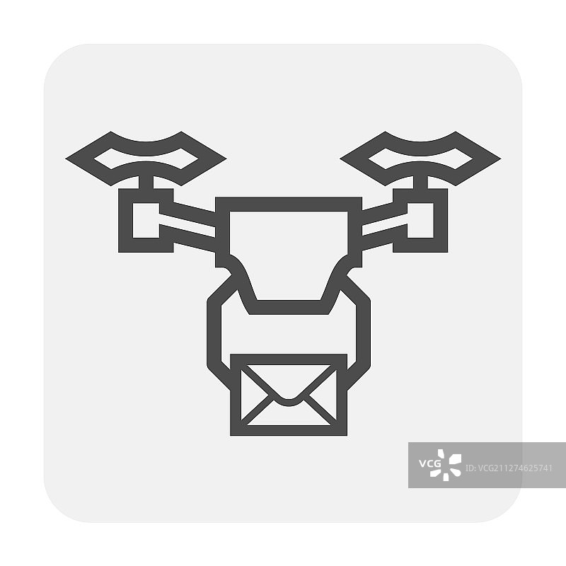 黑色无人机图标图片素材