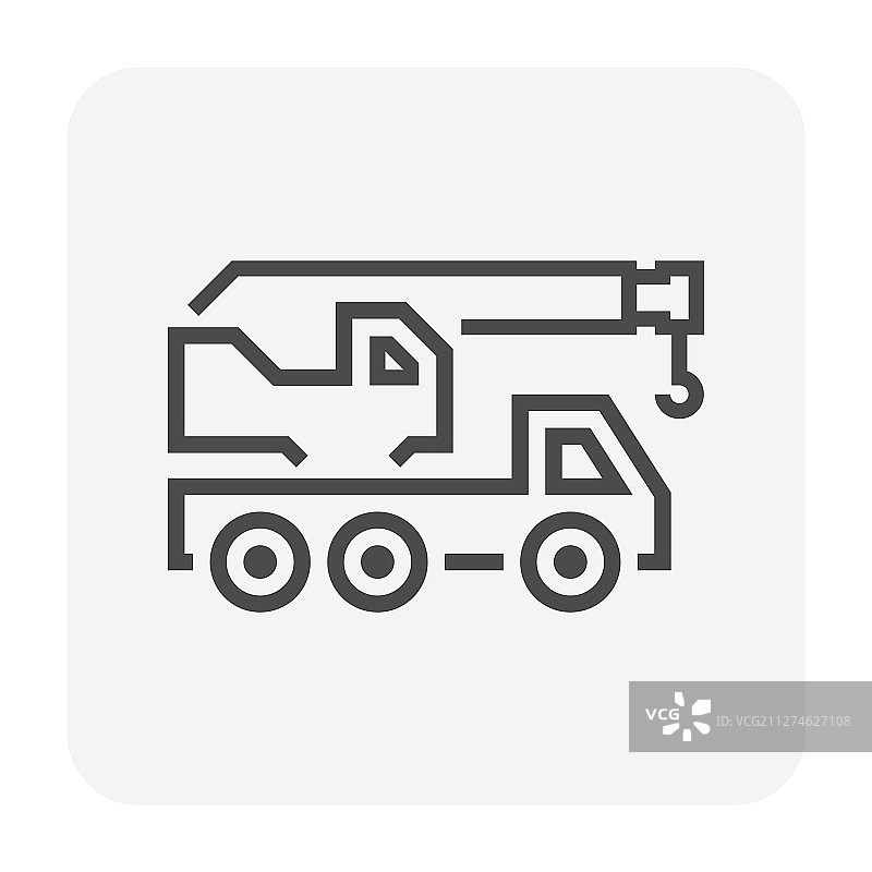 移动式起重机图标图片素材