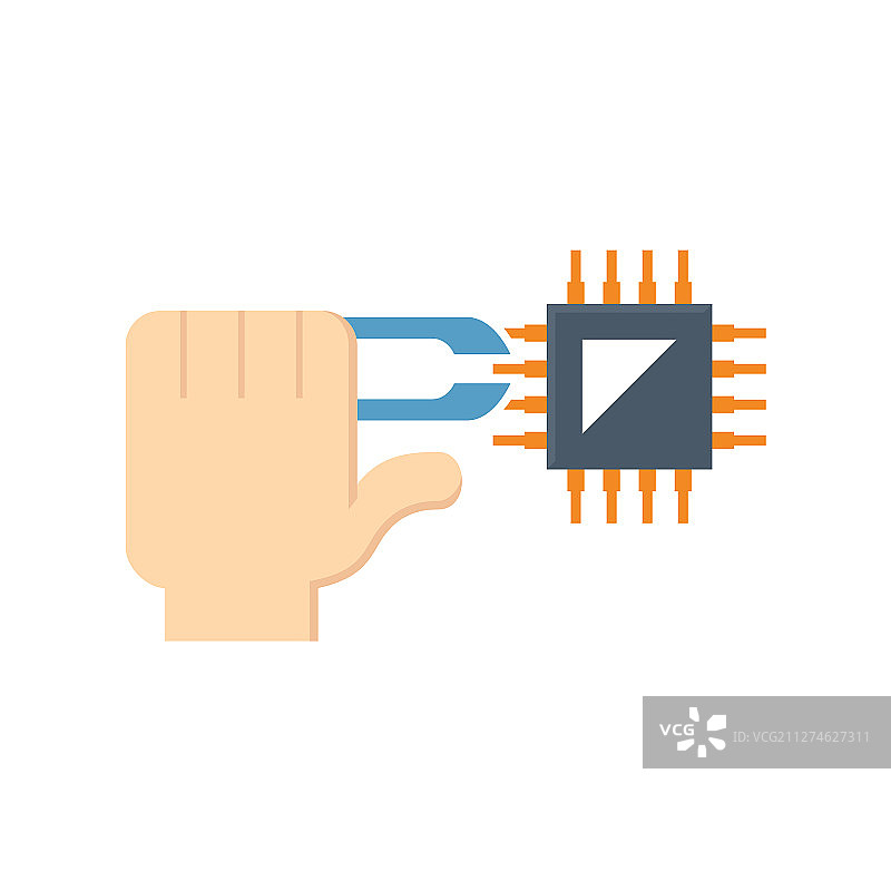 芯片测试图标图片素材