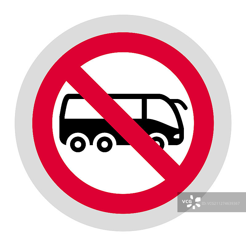 现代圆形禁止标志贴纸图片素材