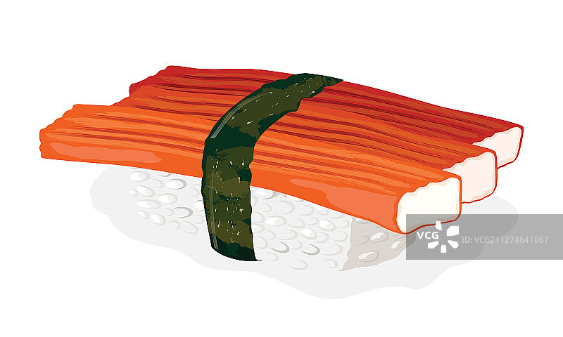 蟹肉棒煮熟蟹肉寿司图片素材