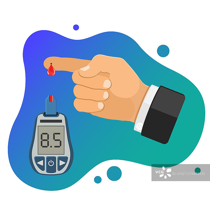 血糖仪糖尿病概念图片素材
