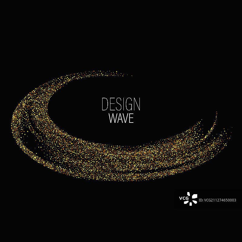 金色闪光星尘轨迹图片素材