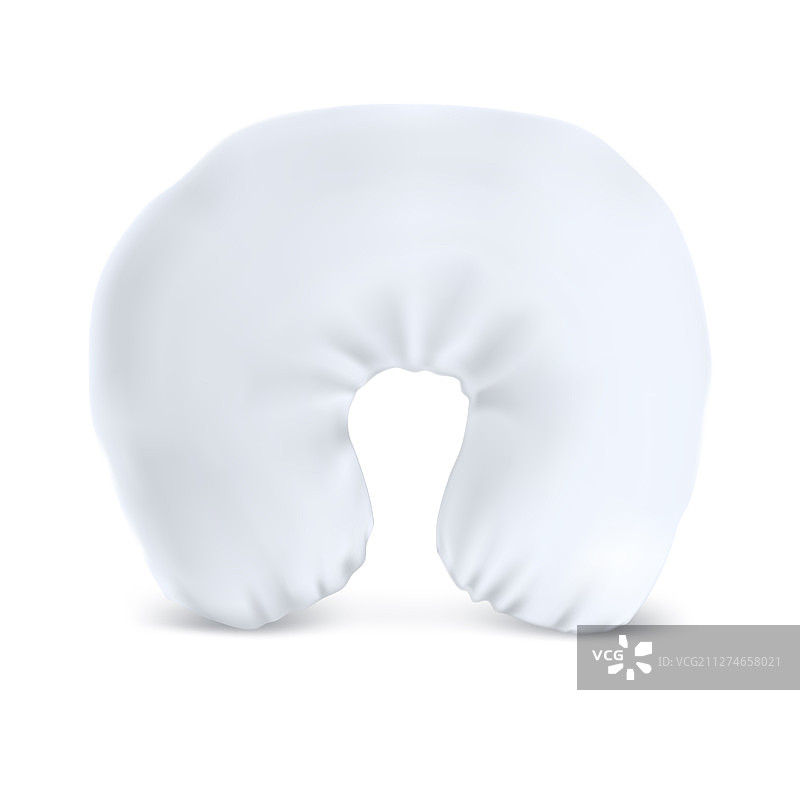 白色U型枕头样机图片素材