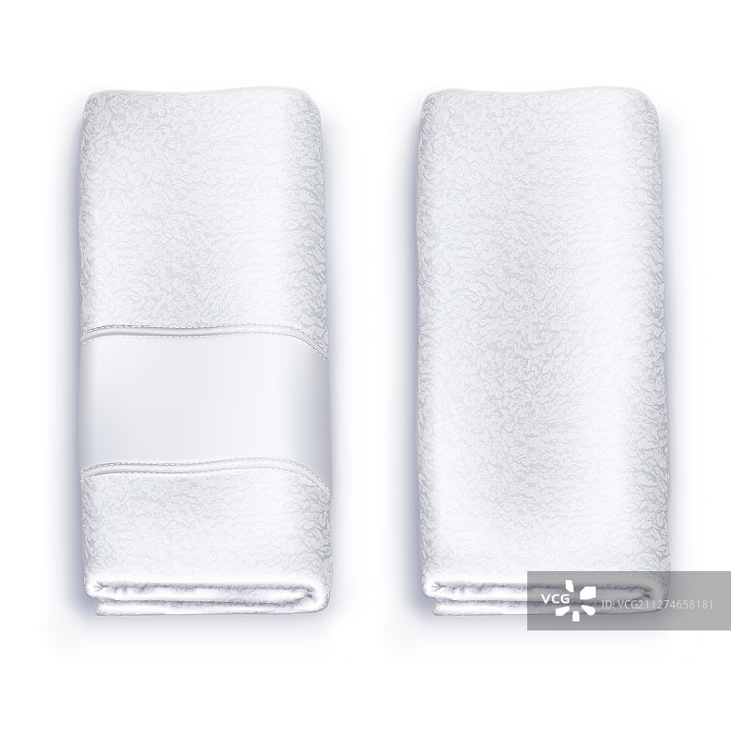 白色毛巾样机图片素材