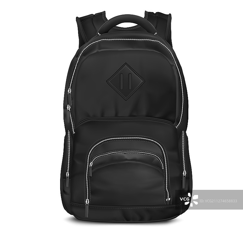 黑色双肩包图片素材