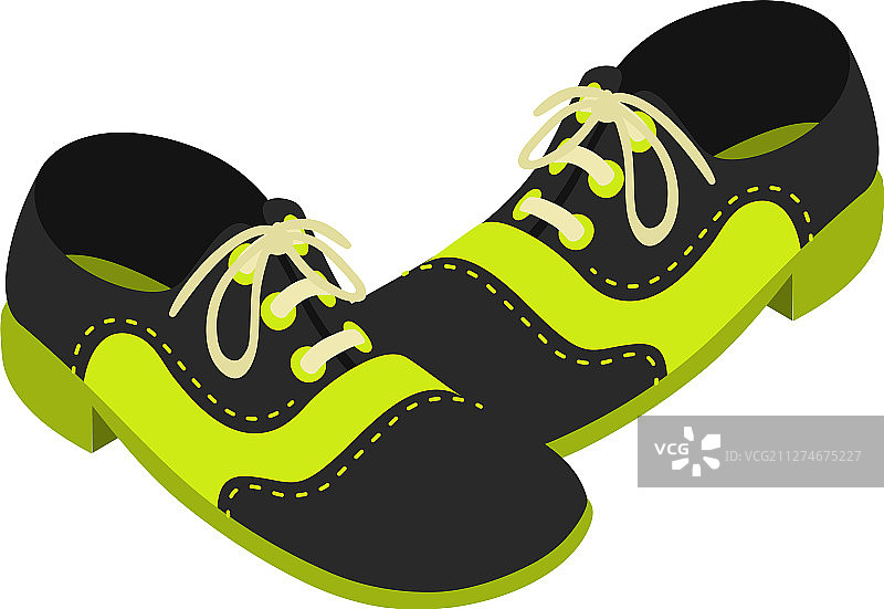 2.5D布洛克鞋图标图片素材