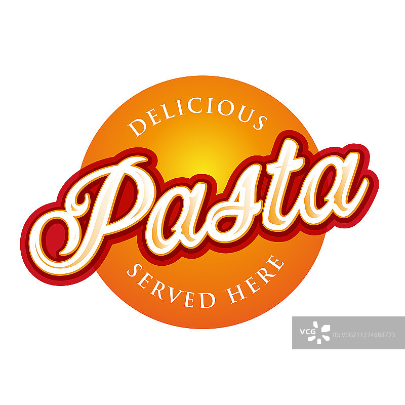 意面复古标志图片素材