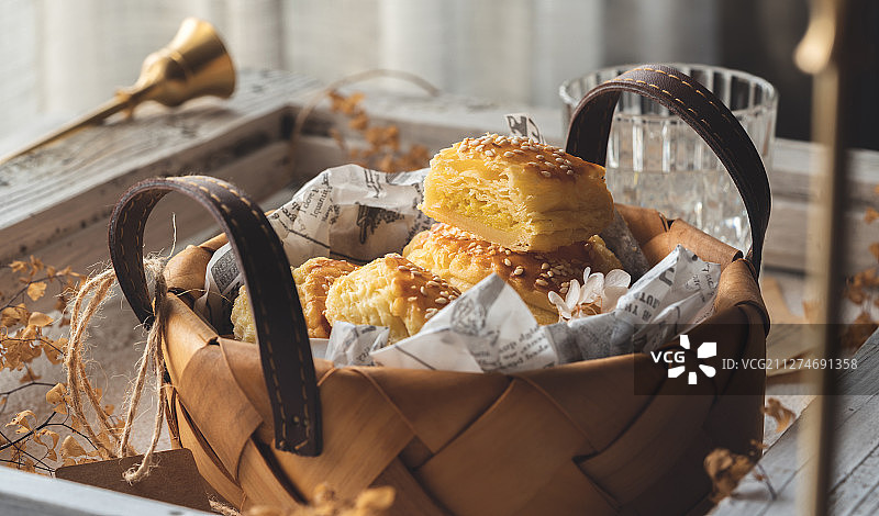 榴莲酥图片素材