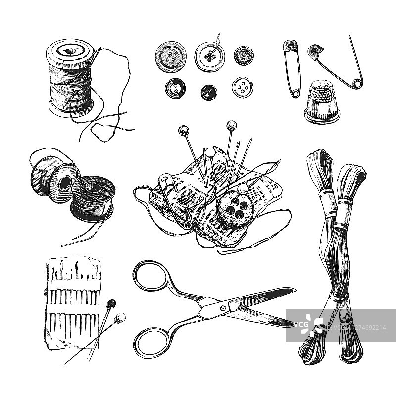 缝纫套装图片素材