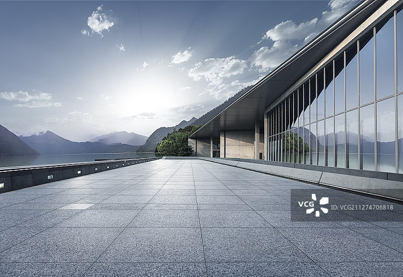 现代建筑与自然环境图片素材