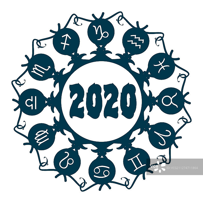 黄道圆形概念图片素材