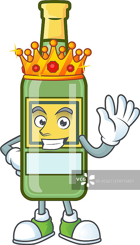 卡通威士忌国王吉祥物图片素材