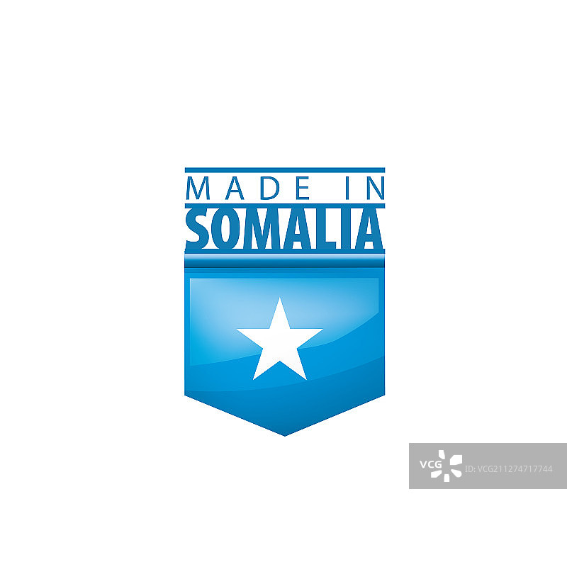 一面白色的索马里国旗图片素材